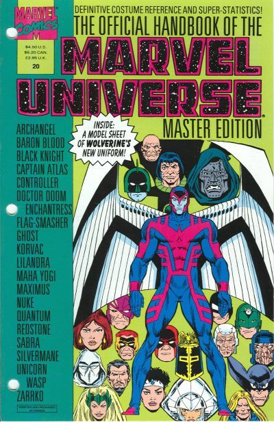 Official Handbook of the Marvel Universe Master Edition #20 Comic
