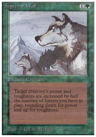 Aspect of Wolf (Unlimited) Trading Card