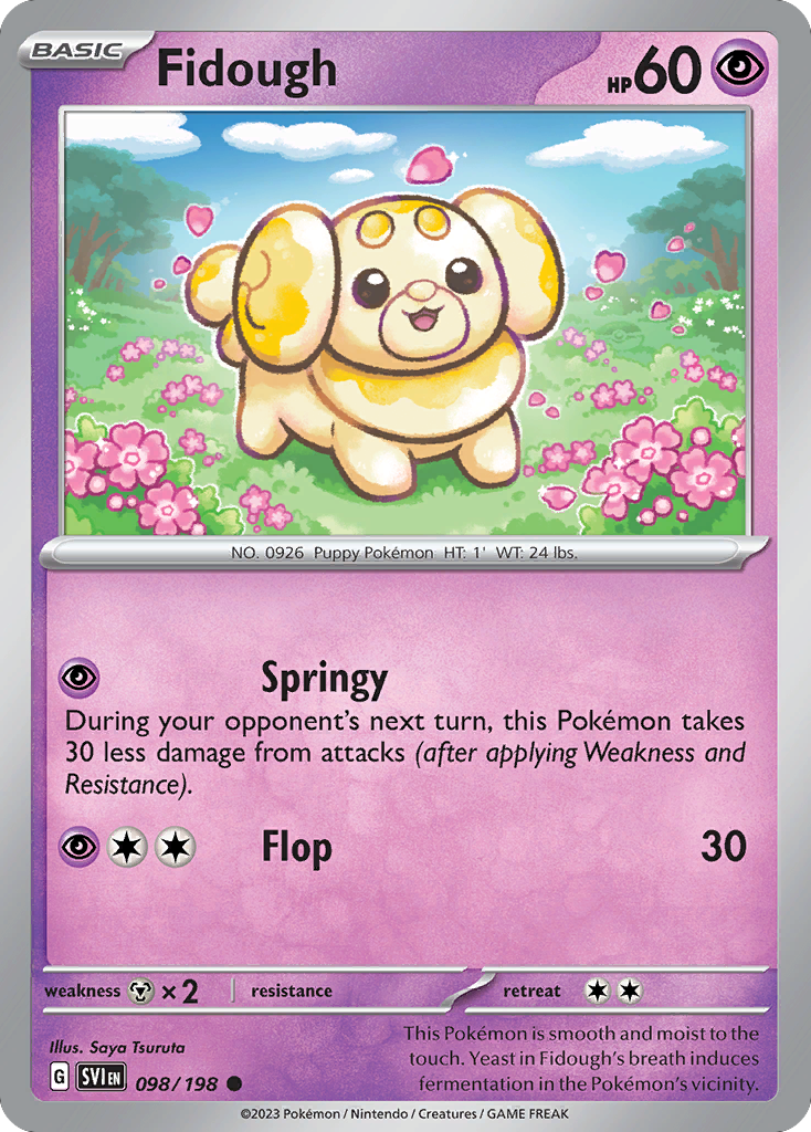 Fidough (98/198) - Scarlet & Violet Pokémon Card