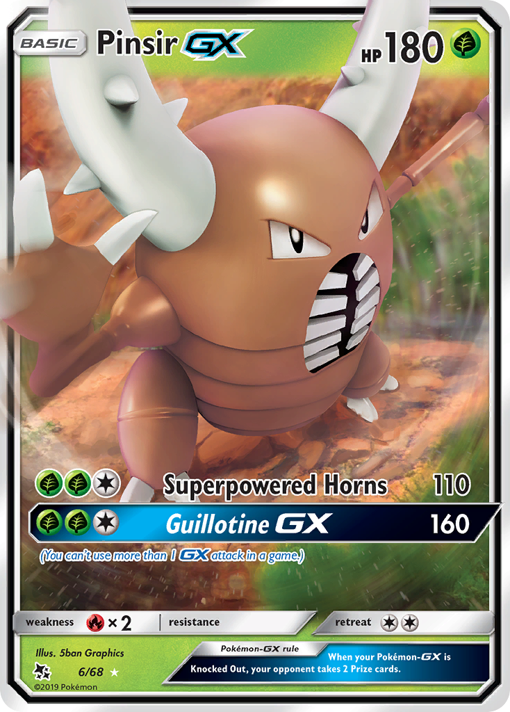 Pinsir GX (6/68) - Hidden Fates Pokémon Card