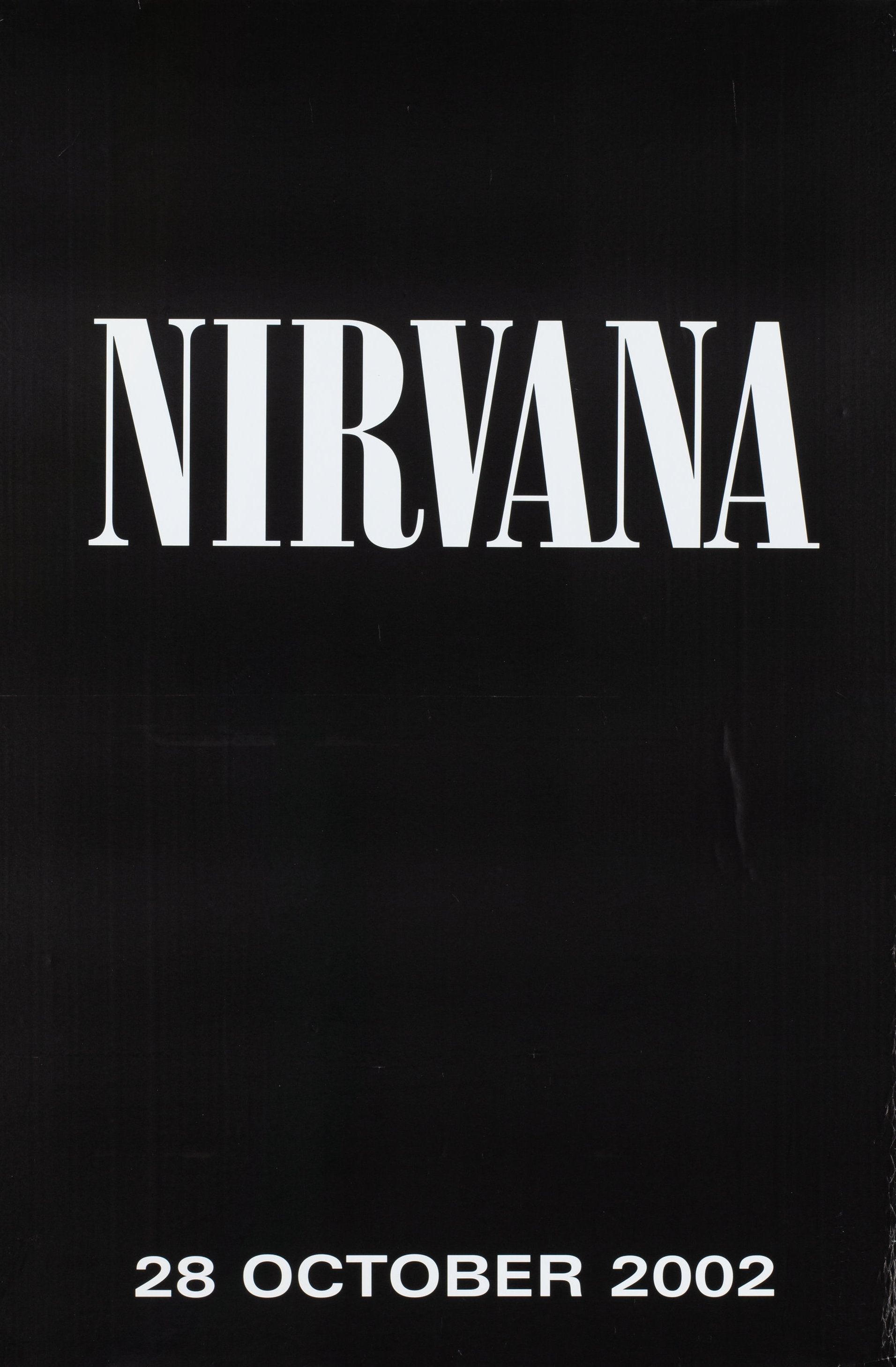 Nirvana The Album Promotional 2002 Concert Poster