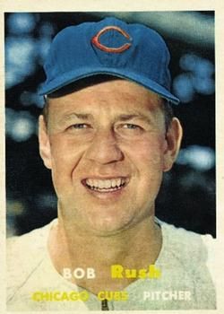  1954 Bowman # 77 Bob Rush Chicago Cubs (Baseball Card