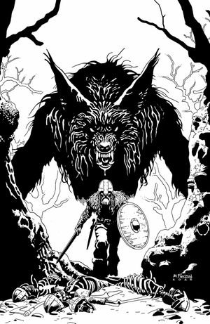 Viking Moon #1 (Cvr E Inc 1:25 Marcelo Frusin B&W Variant)