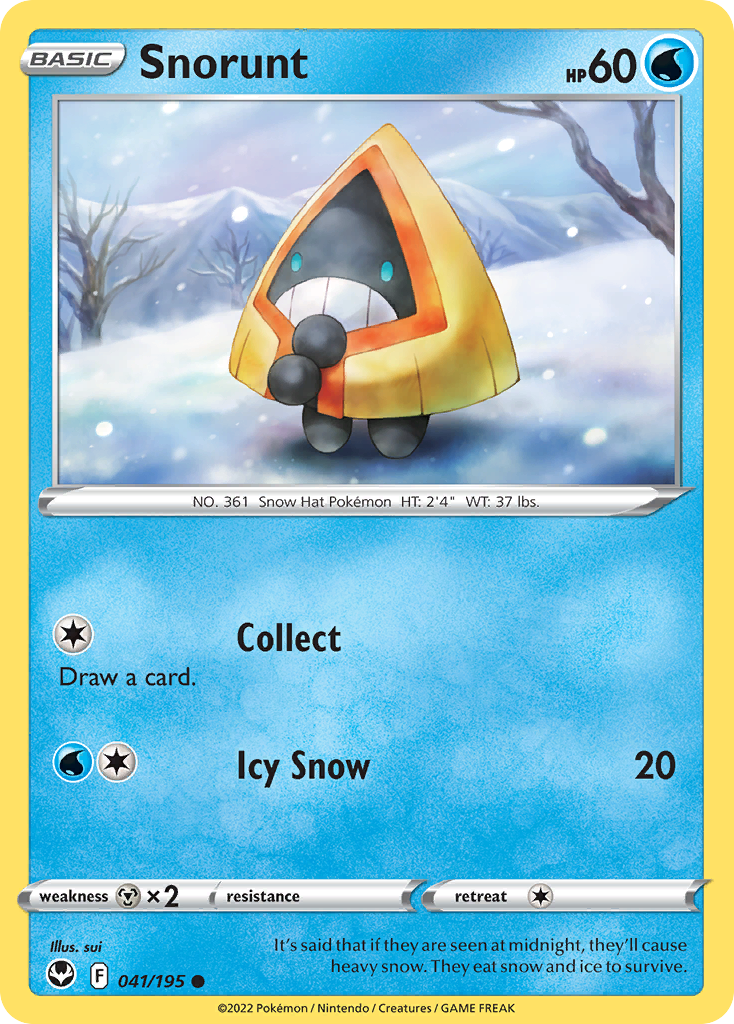 Snorunt (41/195) - Silver Tempest Pokémon Card