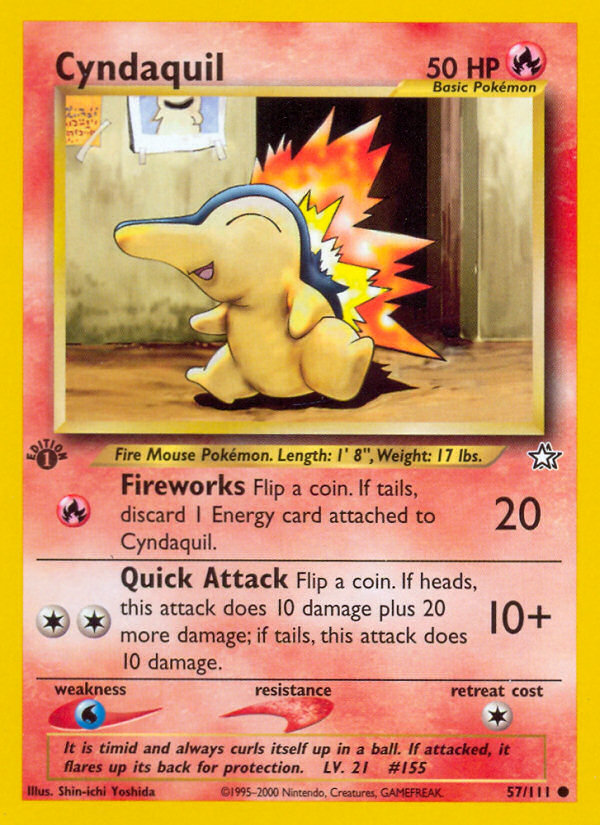 Cyndaquil (57/111) - Neo Genesis Pokémon Card