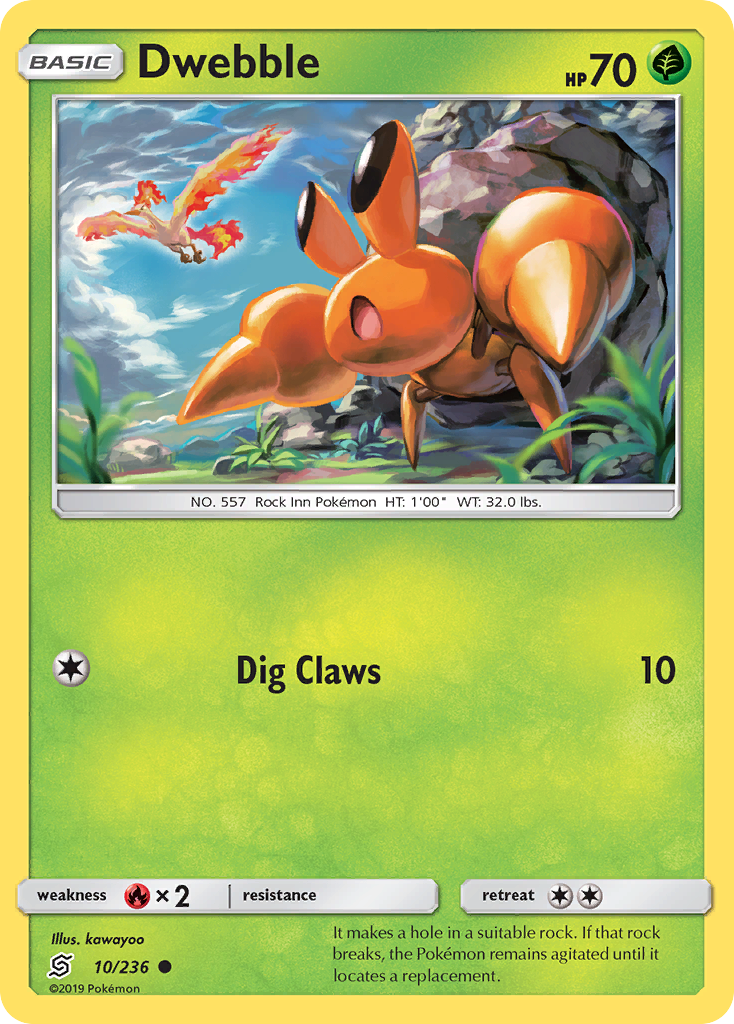 Dwebble (10/236) - Unified Minds Pokémon Card