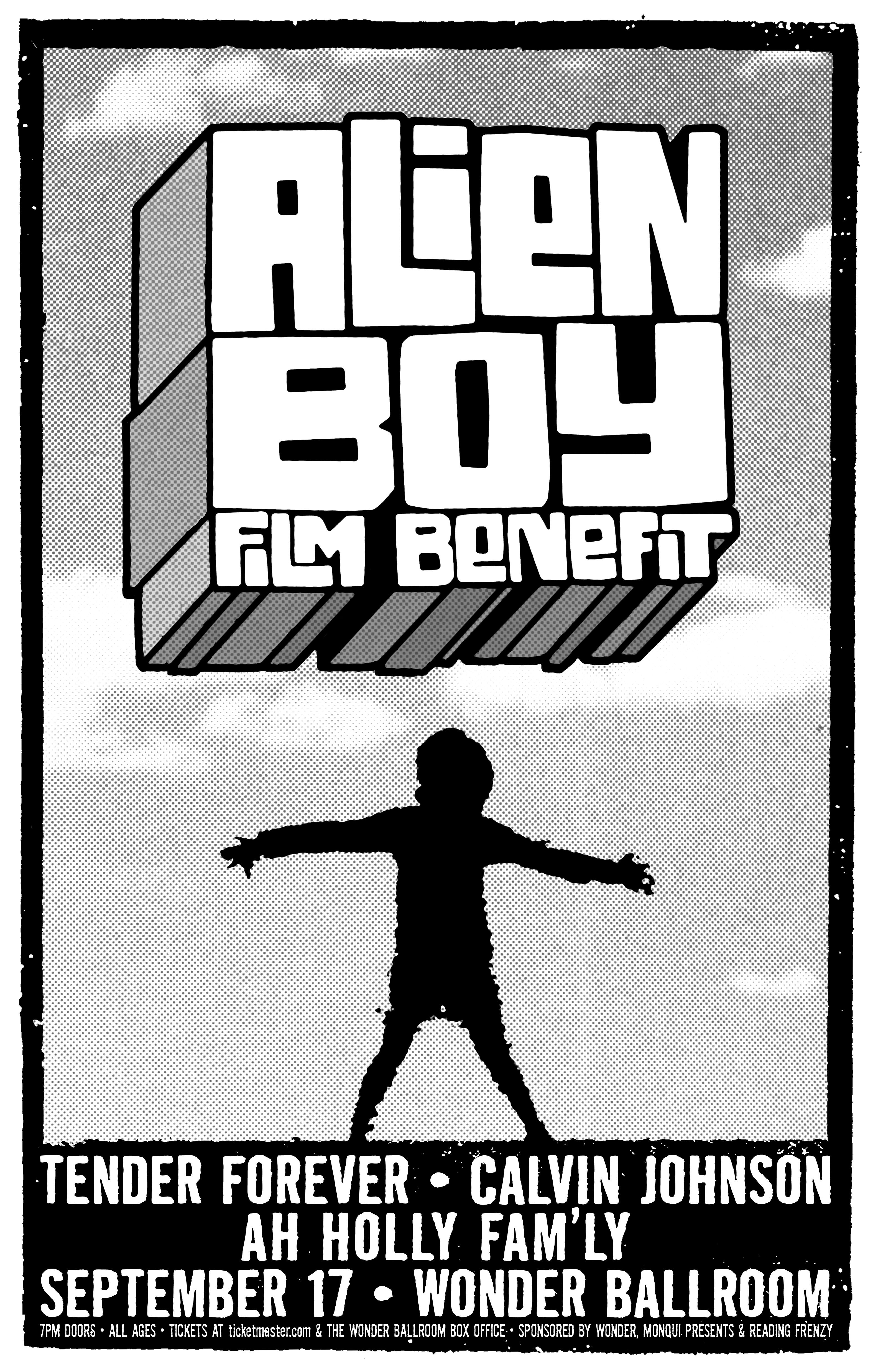 MXP-149.4 Alien Boy Benefit - Event 2009 Wonder Ballroom  Sep 17 Concert Poster