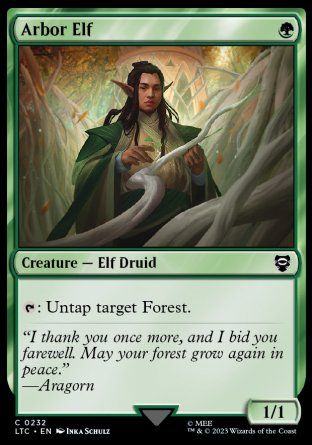 Arbor Elf (The Lord of the Rings Commander Decks) Trading Card