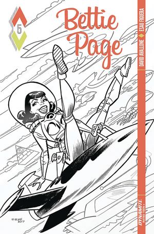Bettie Page #5 (Cover D 10 Copy Bone B&w Cover)