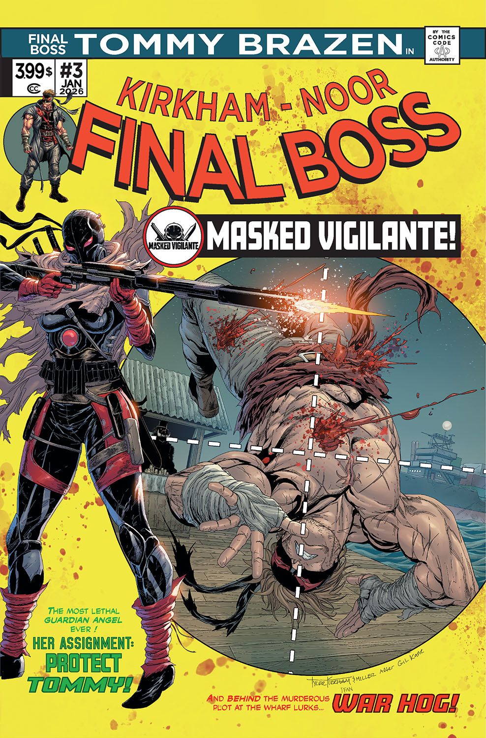 Final Boss #3 (Cvr F Inc 1:100 Tyler Kirkham 70s Gold Foil Variant) Comic
