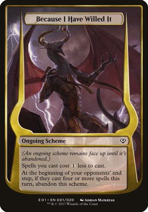 Because I Have Willed It (Archenemy: Nicol Bolas) Trading Card