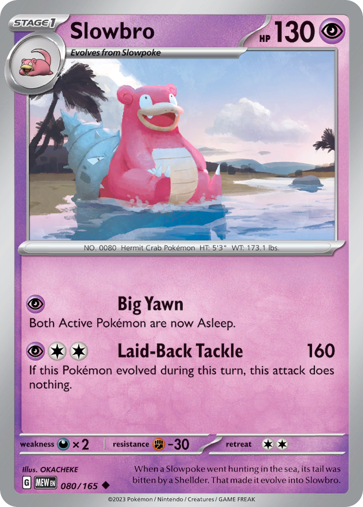 Slowbro (80/165) - 151 Pokémon Card