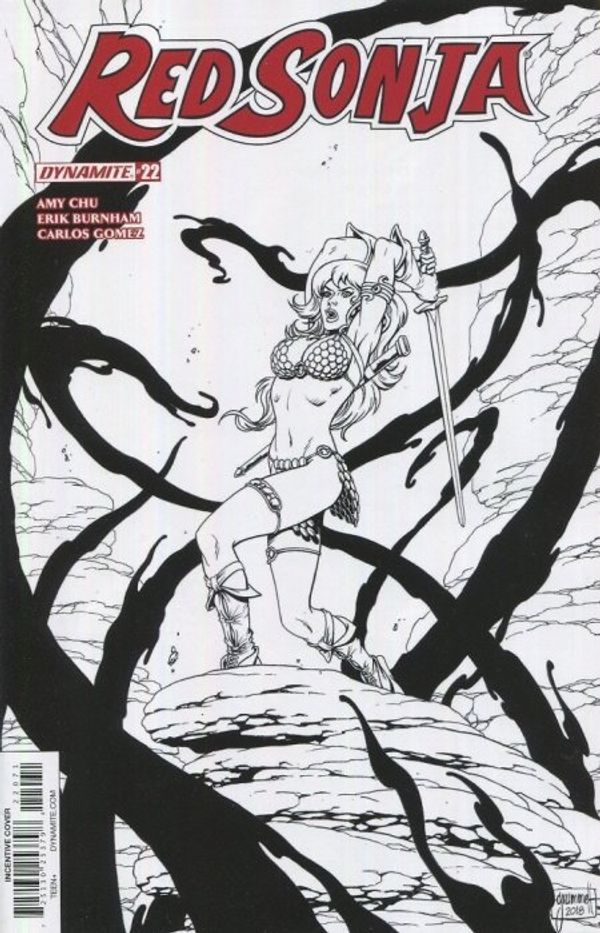 Red Sonja #22 (20 Copy Grummett B&w Cover)