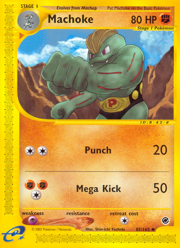 Machoke (85/165) - Expedition Base Set Pokémon Card