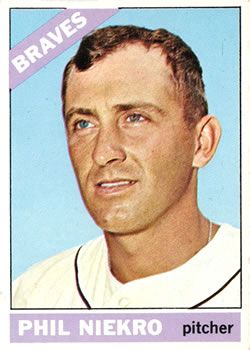 Phil Niekro 1966 Topps #28 Sports Card