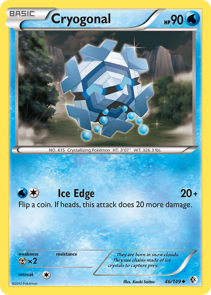 Cryogonal (46/149) - Boundaries Crossed Pokémon Card