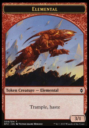 Elemental (Battle for Zendikar) Trading Card