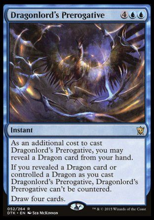 Dragonlord's Prerogative (Dragons of Tarkir) Trading Card