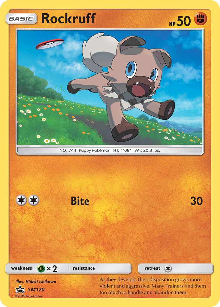 Rockruff (SM120) - SM Black Star Promos Pokémon Card