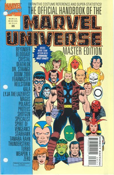 Official Handbook of the Marvel Universe Master Edition #35 Comic