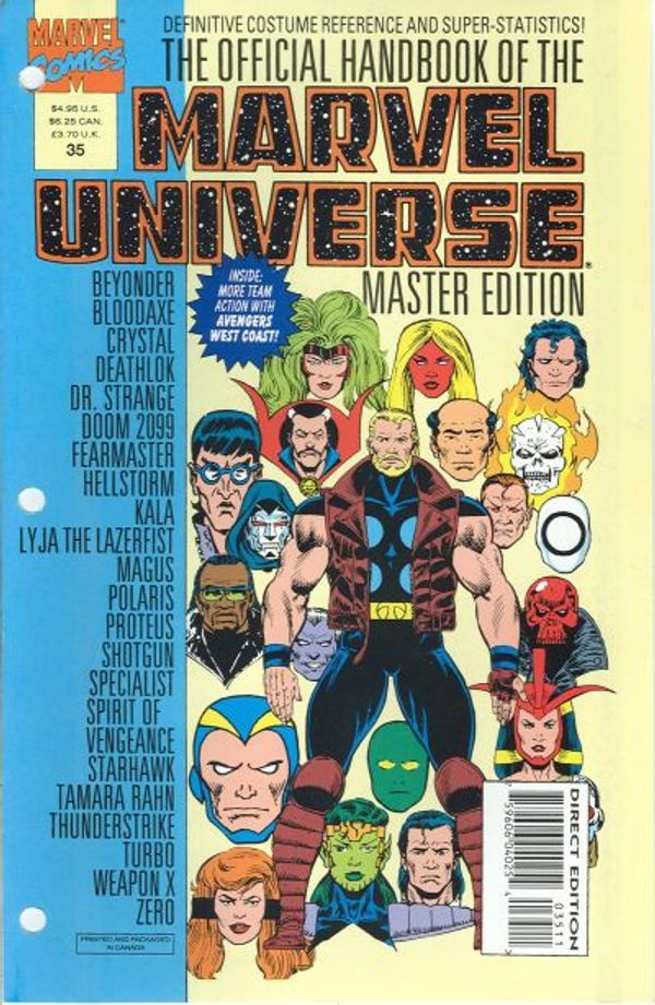 Official Handbook of the Marvel Universe Master Edition #35