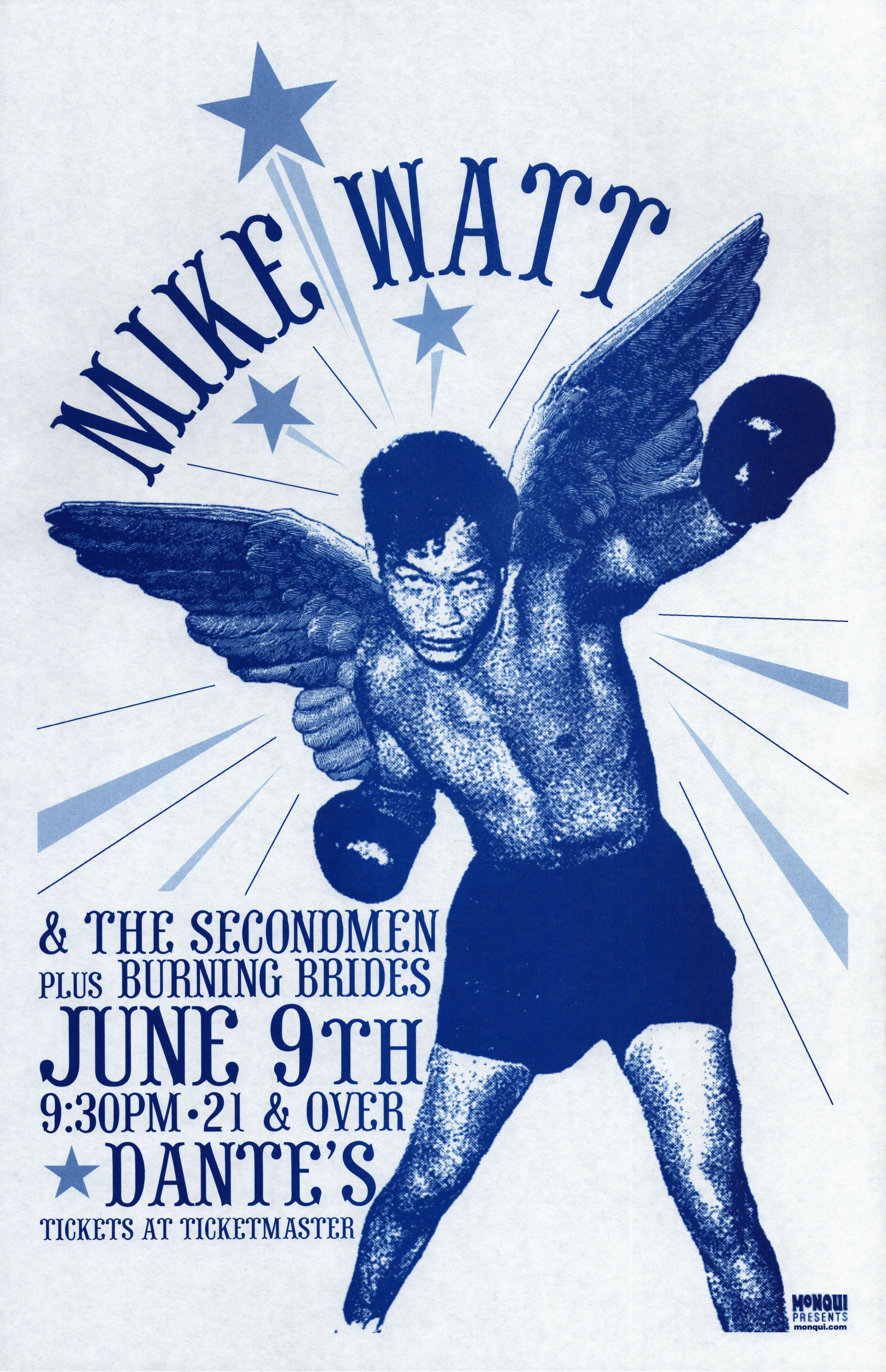 MXP-143.8 Mike Watt Dantes 2002 Concert Poster