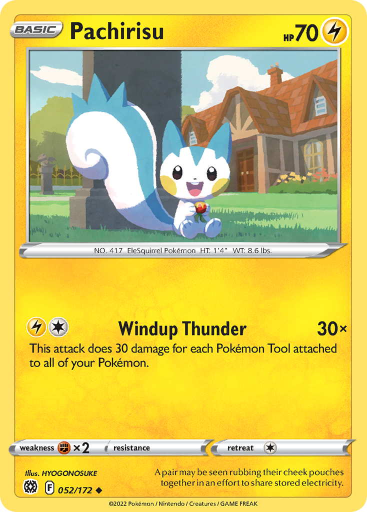 Pachirisu (52/172) - Brilliant Stars Pokémon Card