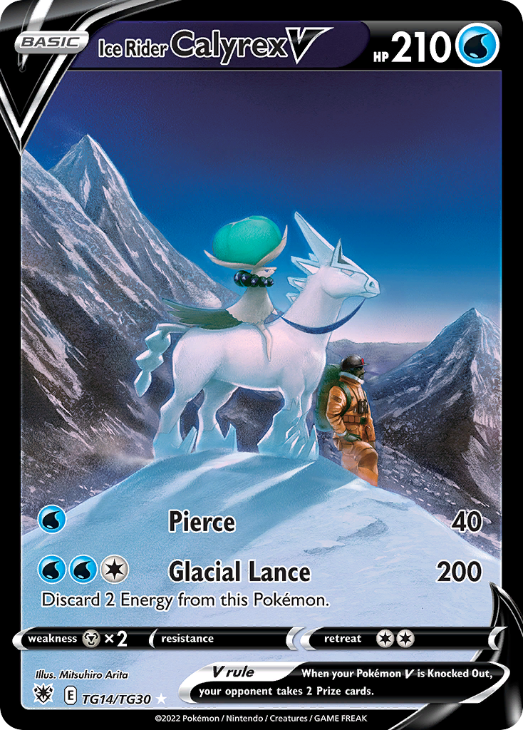 Ice Rider Calyrex V (TG14) - Astral Radiance Trainer Gallery Pokémon Card