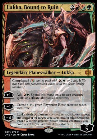 Lukka, Bound to Ruin (Phyrexia: All Will Be One) Trading Card