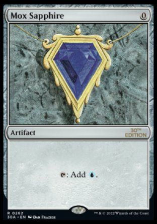 Mox Sapphire (Magic 30th Anniversary Edition) Trading Card