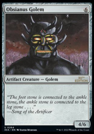 Obsianus Golem (Magic 30th Anniversary Edition) Trading Card