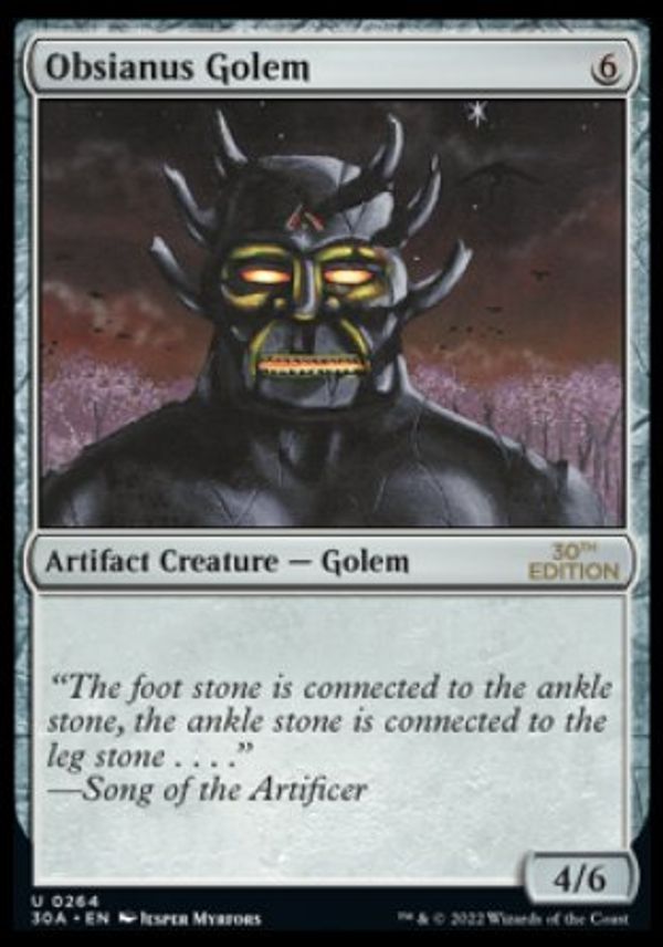 Obsianus Golem (Magic 30th Anniversary Edition)