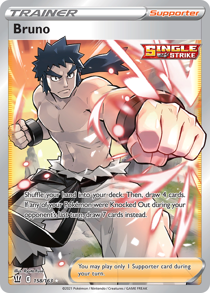 Bruno (Trainer: Supporter) (158/163) - Battle Styles Pokémon Card