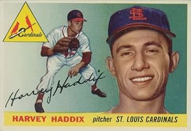 Harvey Haddix 1955 Topps #43 Sports Card