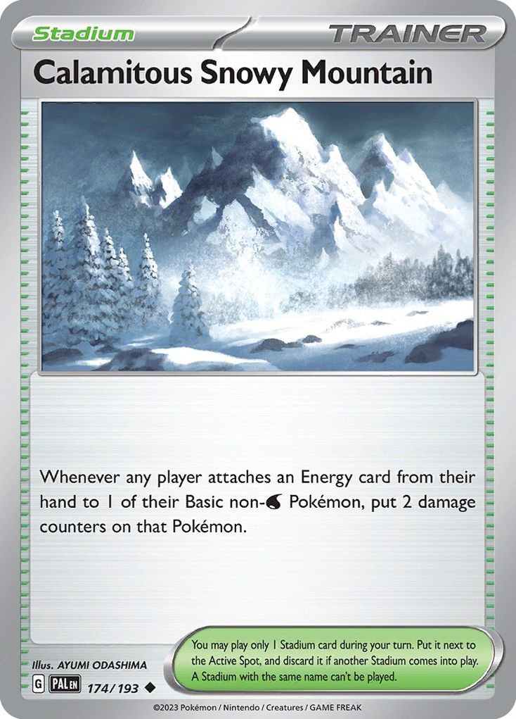 Calamitous Snowy Mountain (174/193) - Paldea Evolved Pokémon Card