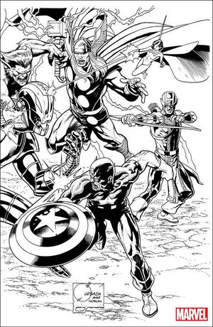 Marvel Comics #1000 (Quesada B&w Wraparound Variant)