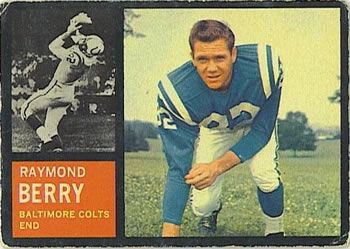 Raymond Berry 1962 Topps #5 Sports Card