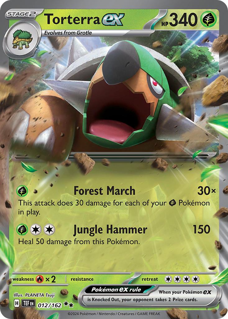 Torterra ex (12/162) - Temporal Forces Pokémon Card