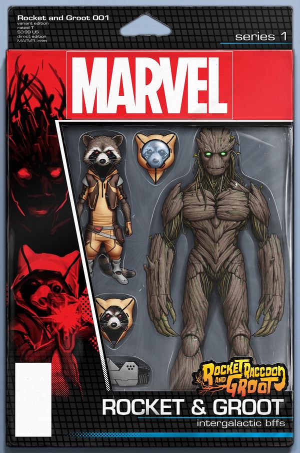 Rocket Raccoon and Groot #1 (Christopher Action Figure Variant)
