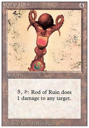 Rod of Ruin (Revised Edition) Trading Card