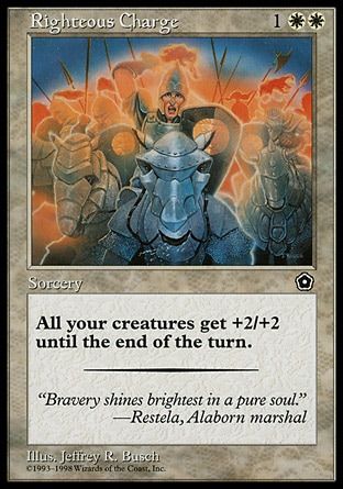 Righteous Charge (Portal Second Age) Trading Card