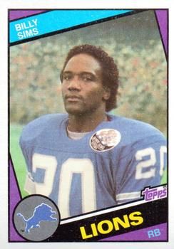 Billy Sims 1984 Topps #260 Sports Card