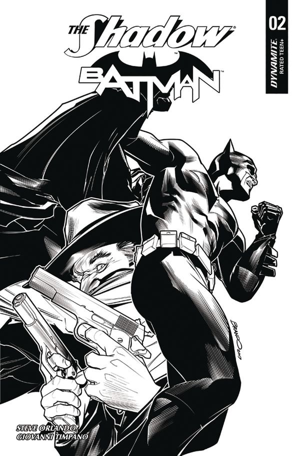 Shadow/Batman #2 (Cover I 40 Copy Peterson B&w I)