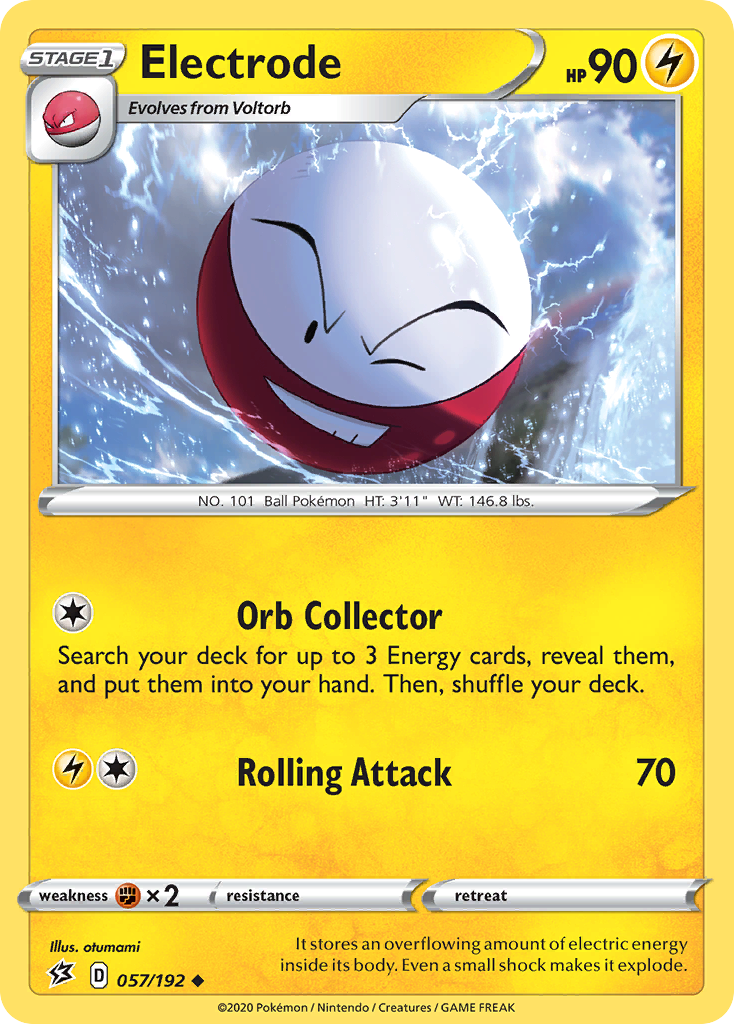 Electrode (57/192) - Rebel Clash Pokémon Card