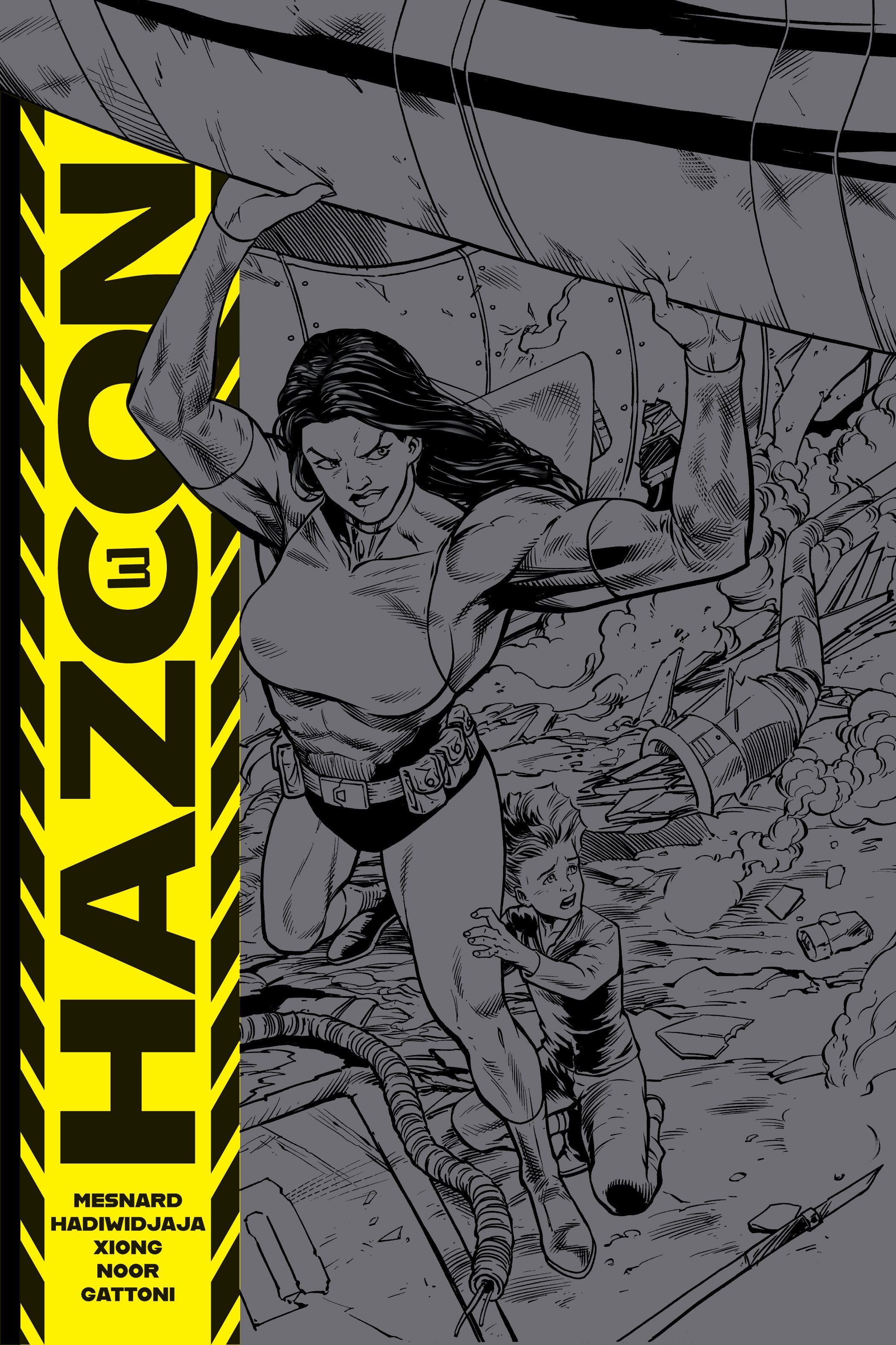 Hazcon #3 (Cvr D 5 Copy Donny Hadiwidjaja Unlock Black Embossed Uv Var ) Comic