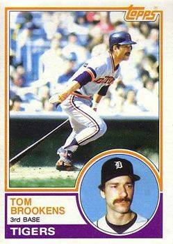  1982 Topps # 753 Tom Brookens Detroit Tigers (Baseball