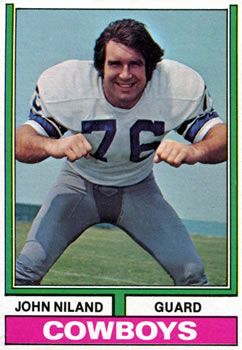 John Niland 1974 Topps #80 Sports Card