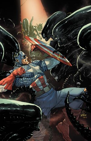 Alien Vs. Captain America #1 (Leinil Yu Virgin Variant)
