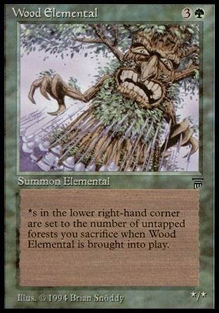 Wood Elemental (Legends) Trading Card