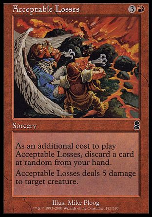 Acceptable Losses (Odyssey) Trading Card